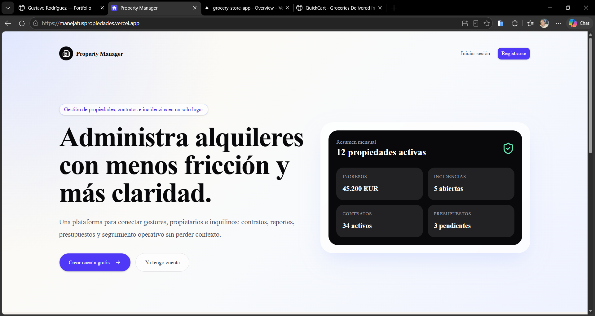 Preview de Property Management Platform